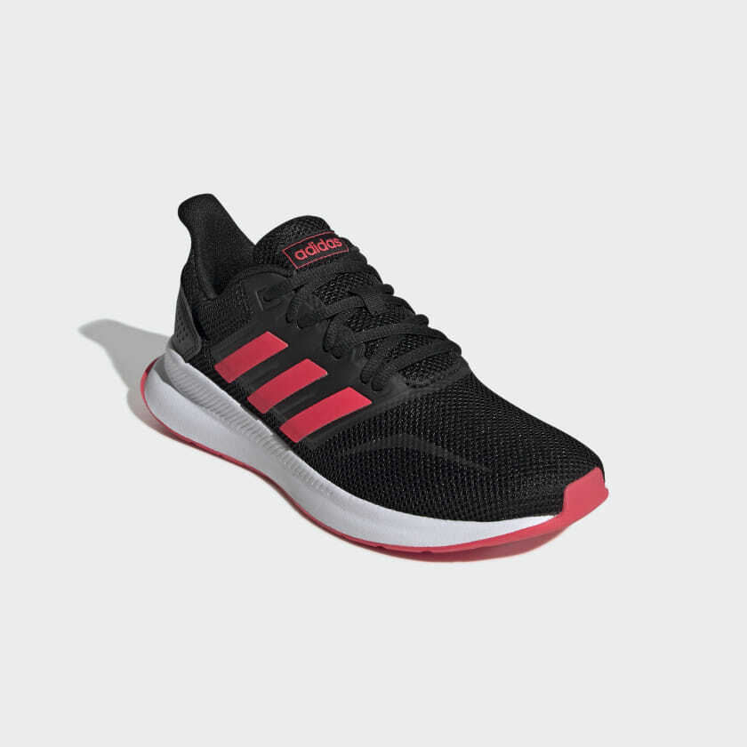 black and pink adidas trainers